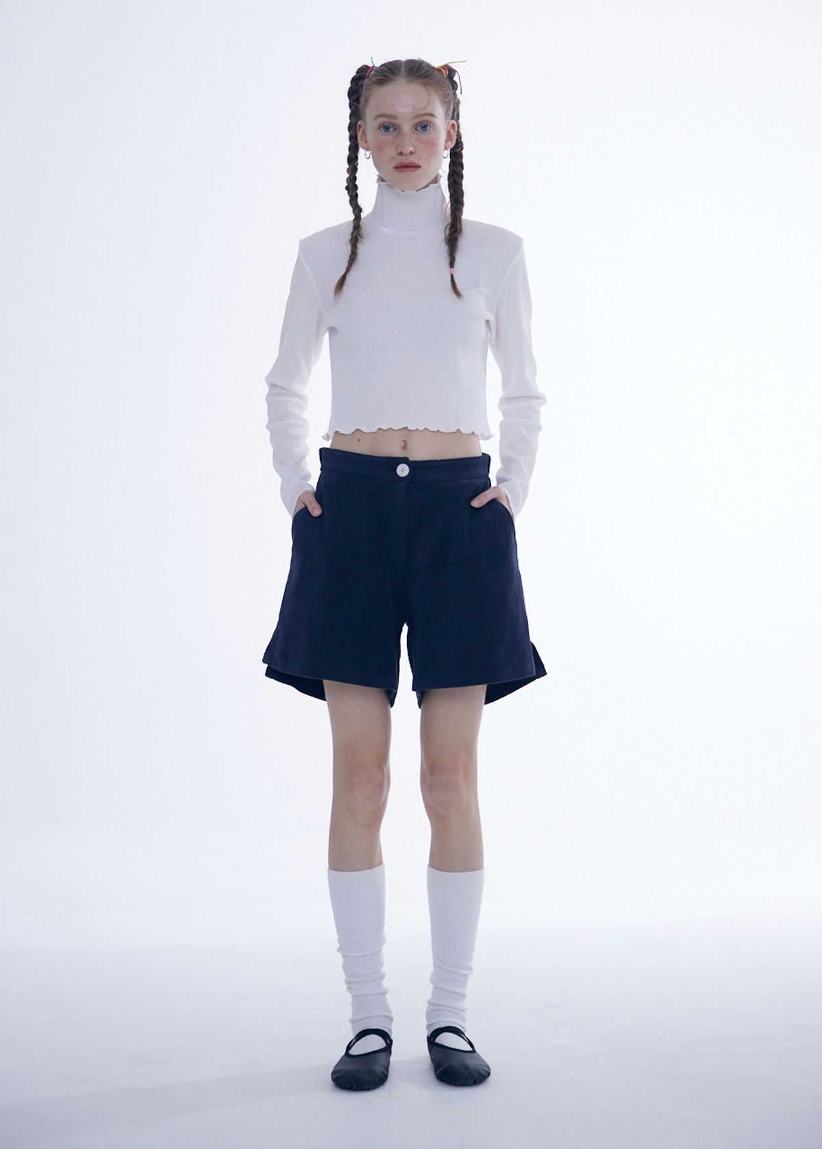 에프엠9102(FM91.02) TERRY PANTS_deep navy