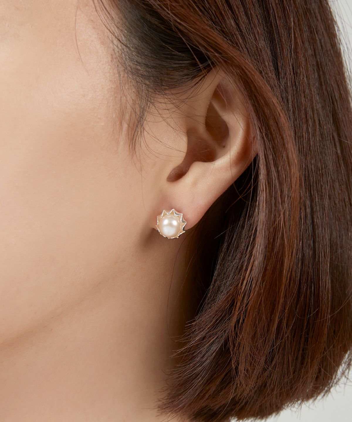 47베이지(47BAG) 925실버 담수진주 혼주 한복귀걸이 아가사/ Agatha