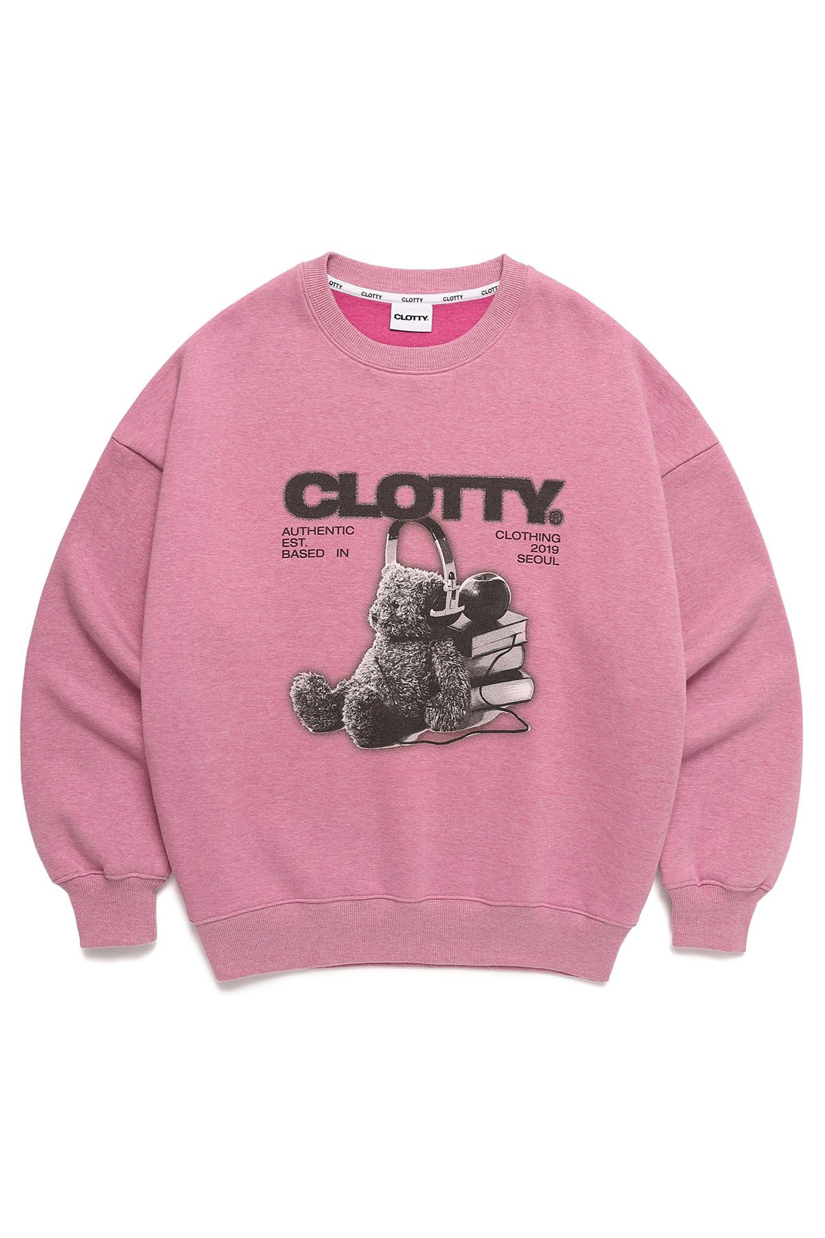 클로티(CLOTTY) BUDDY BEAR GRAPHIC SWEAT-SHIRT PINK(CY2CFFM442A)