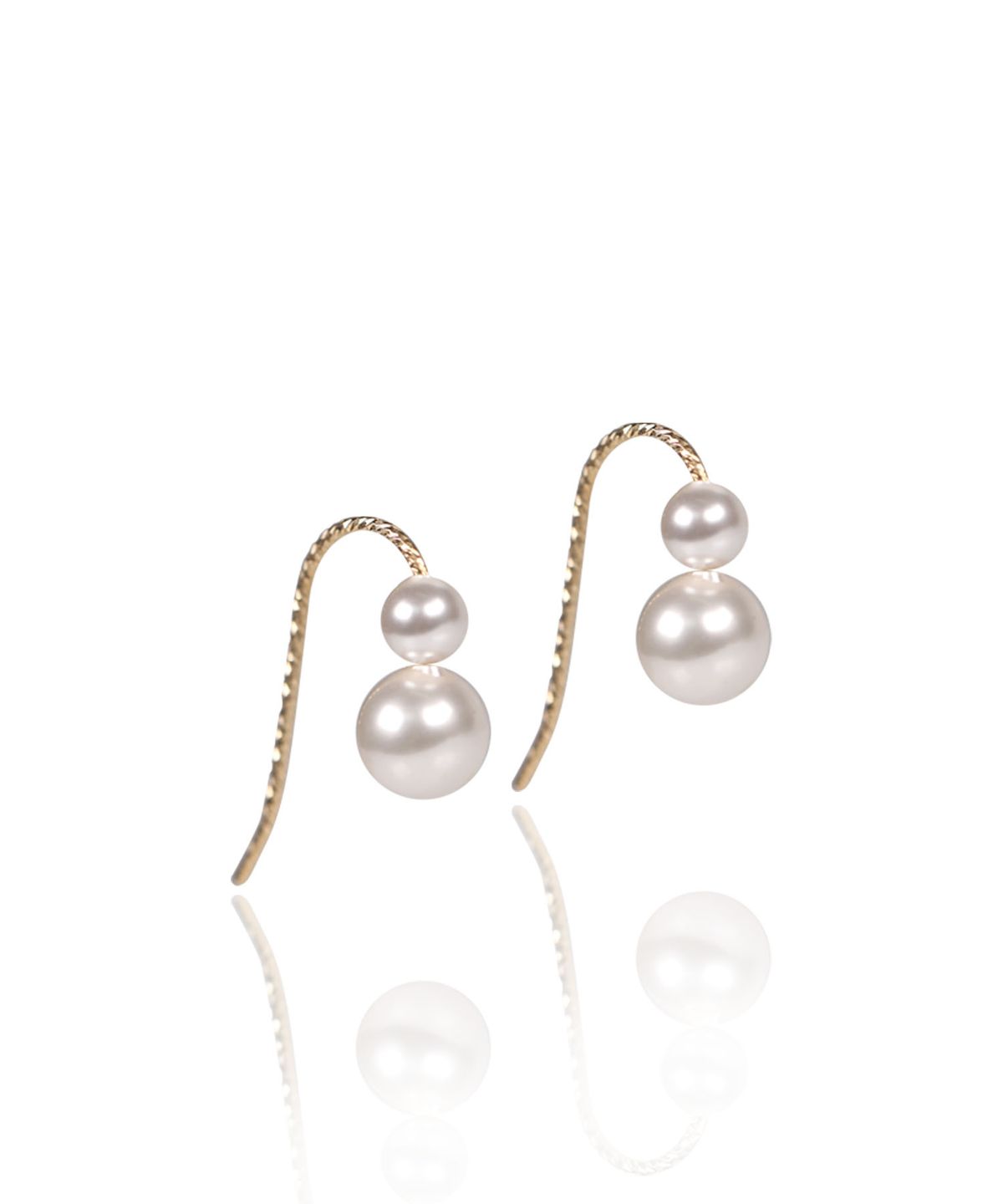펄시(PERSY) GOLDFIELD DOUBLE PEARL EARRING