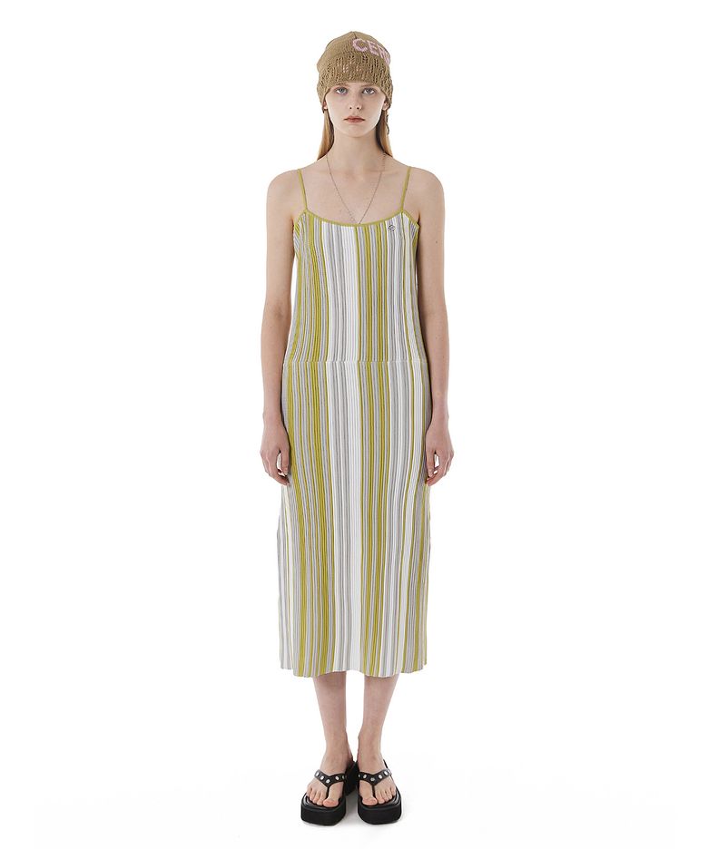 RIBBED KNIT DRESS / OLIVE