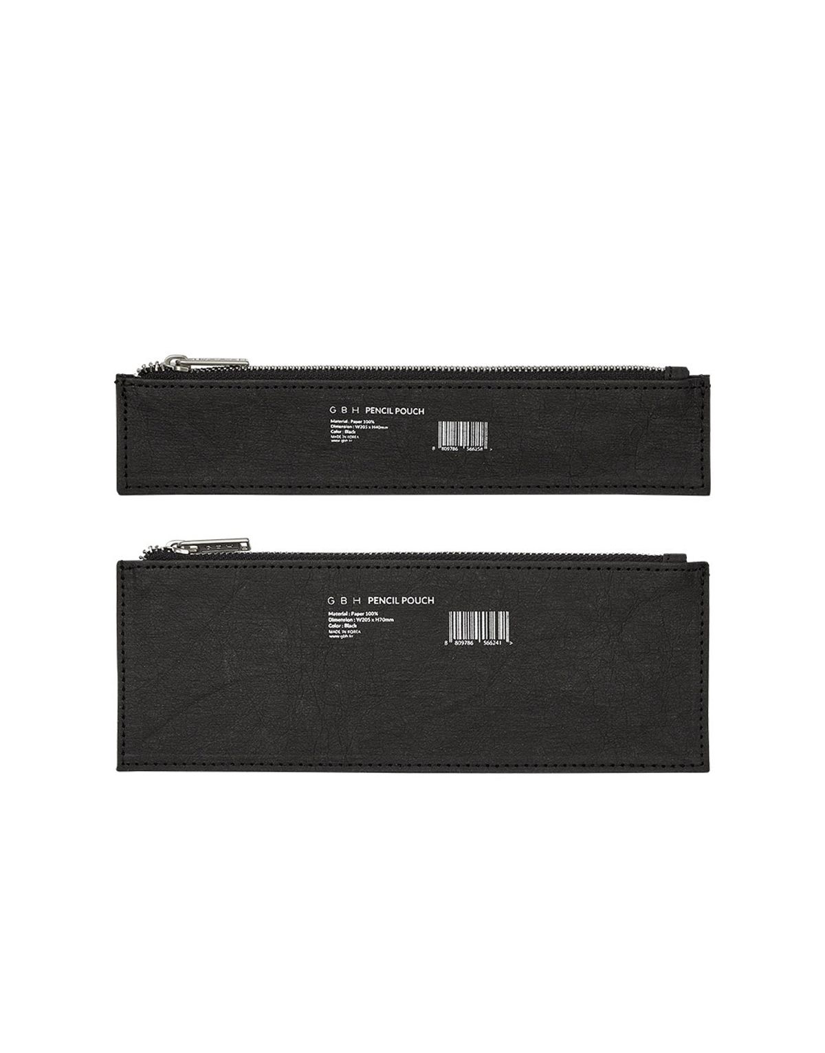 지비에이치 홈(GBH HOME) PENCIL POUCH BLACK (2 SIZE) 연필 파우치