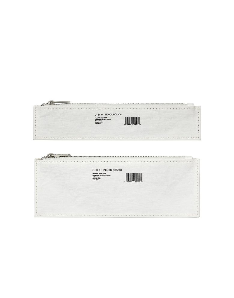 PENCIL POUCH  IVORY (2 SIZE) 연필 파우치