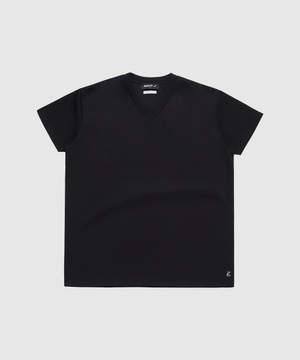 브이넥 폴리 헤비핏  티셔츠