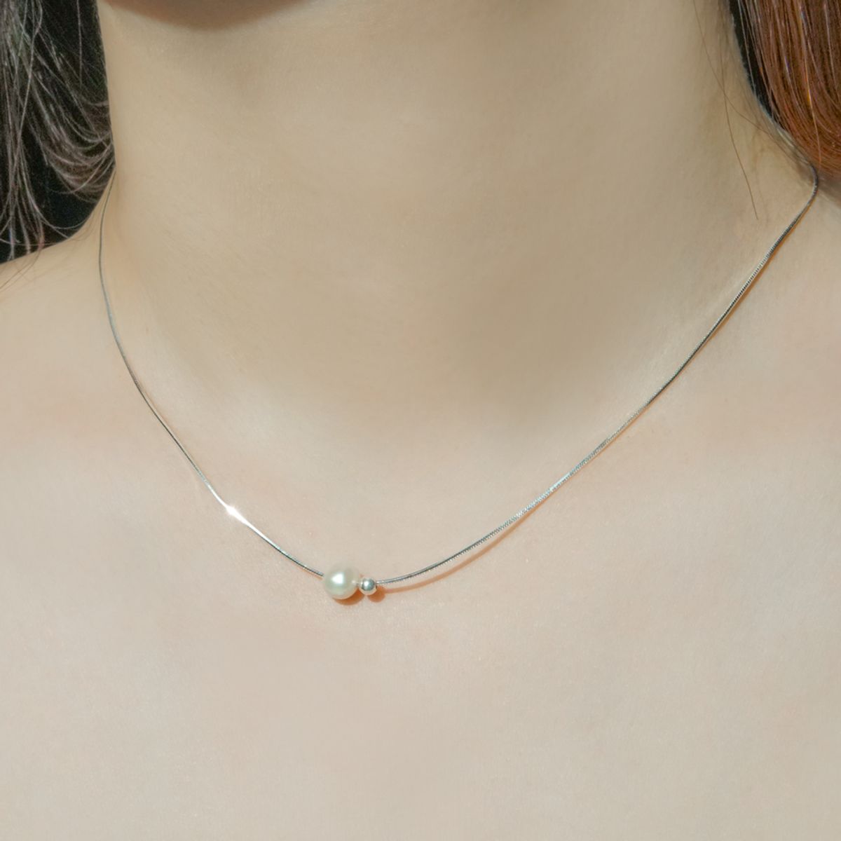 포스트루드(POSTLUDE) [SILVER] 1FW PEARL SV B P CHAIN N
