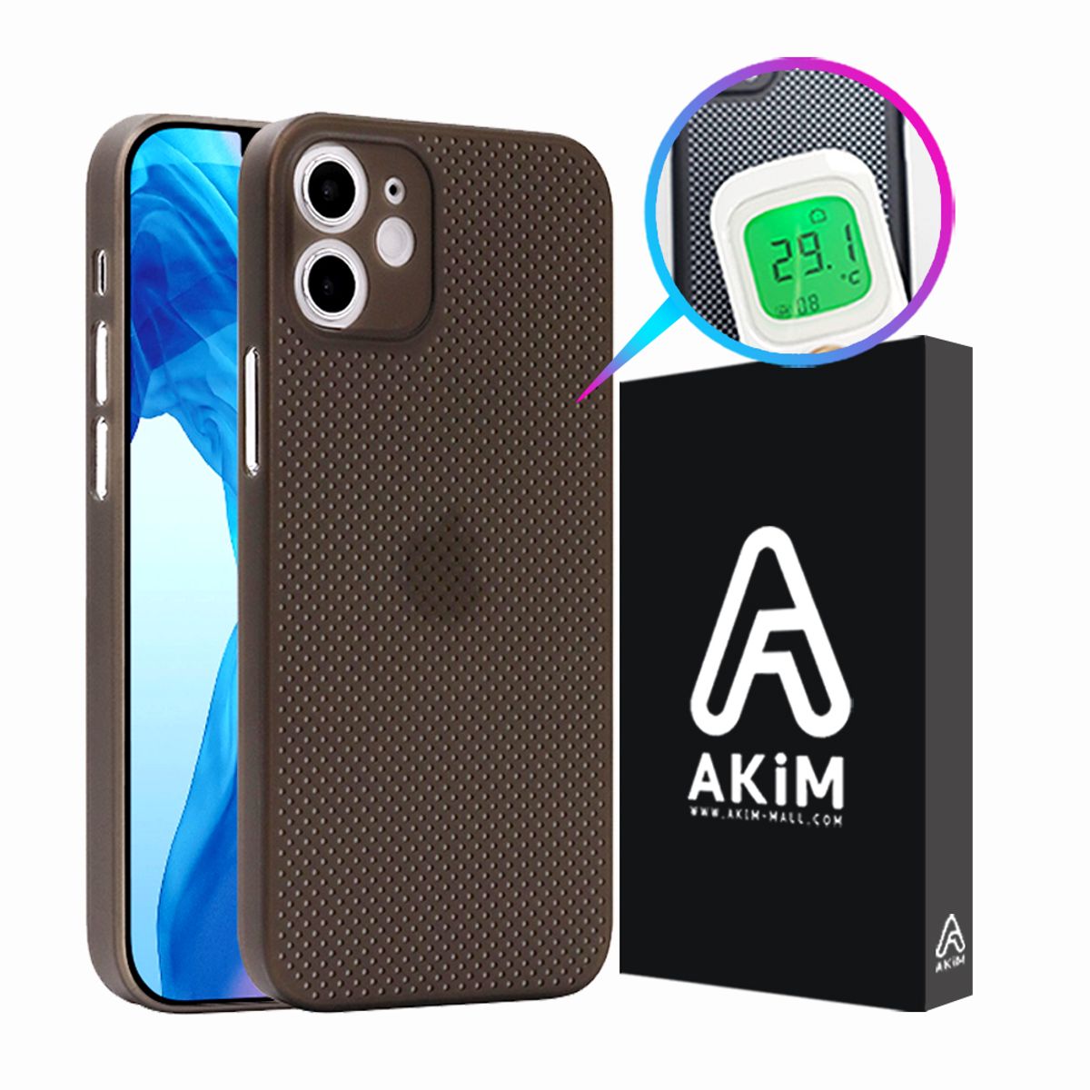 아킴(AKIM) 아이폰 그라파이트 0.39mm 초슬림 냉각케이스