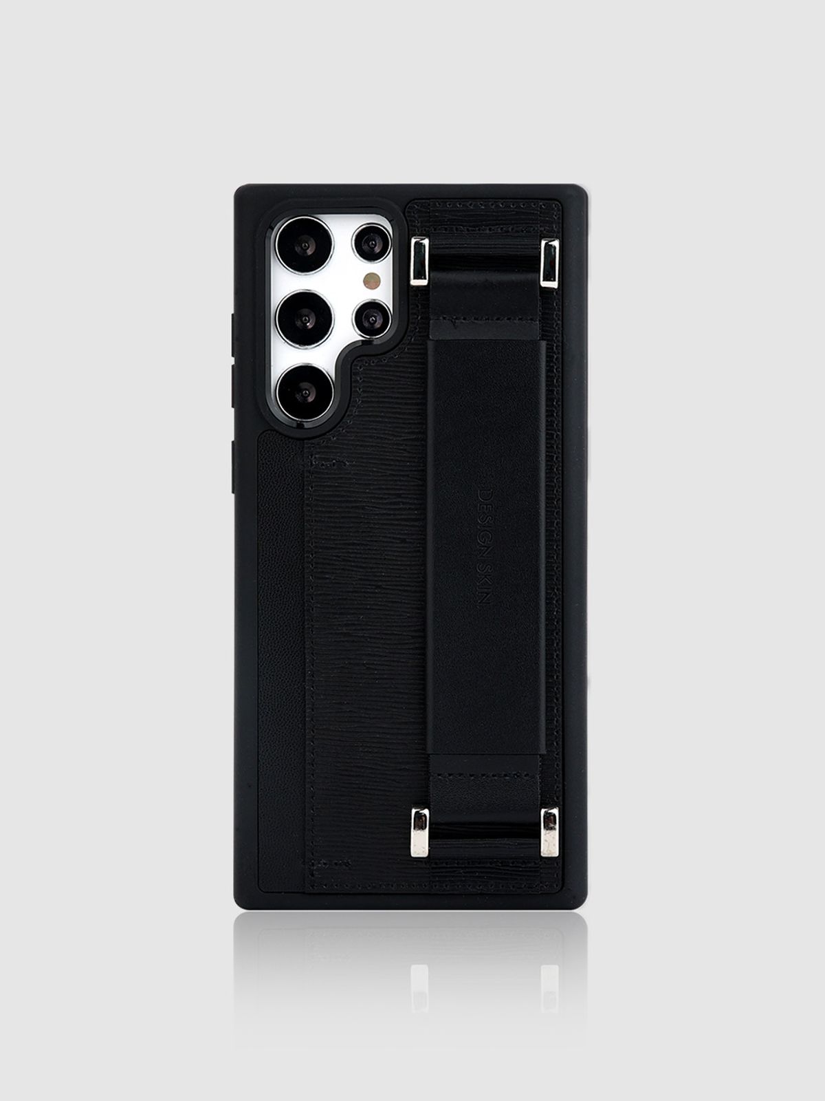 디자인스킨(DESIGNSKIN) 갤럭시 밴딩 레더 스트랩 케이스_블랙