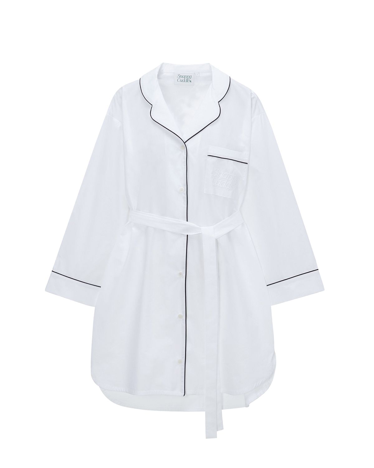 스내피커들(SNAPPY CUDDLE) Gentle Taste Long-shirts (Clean White)