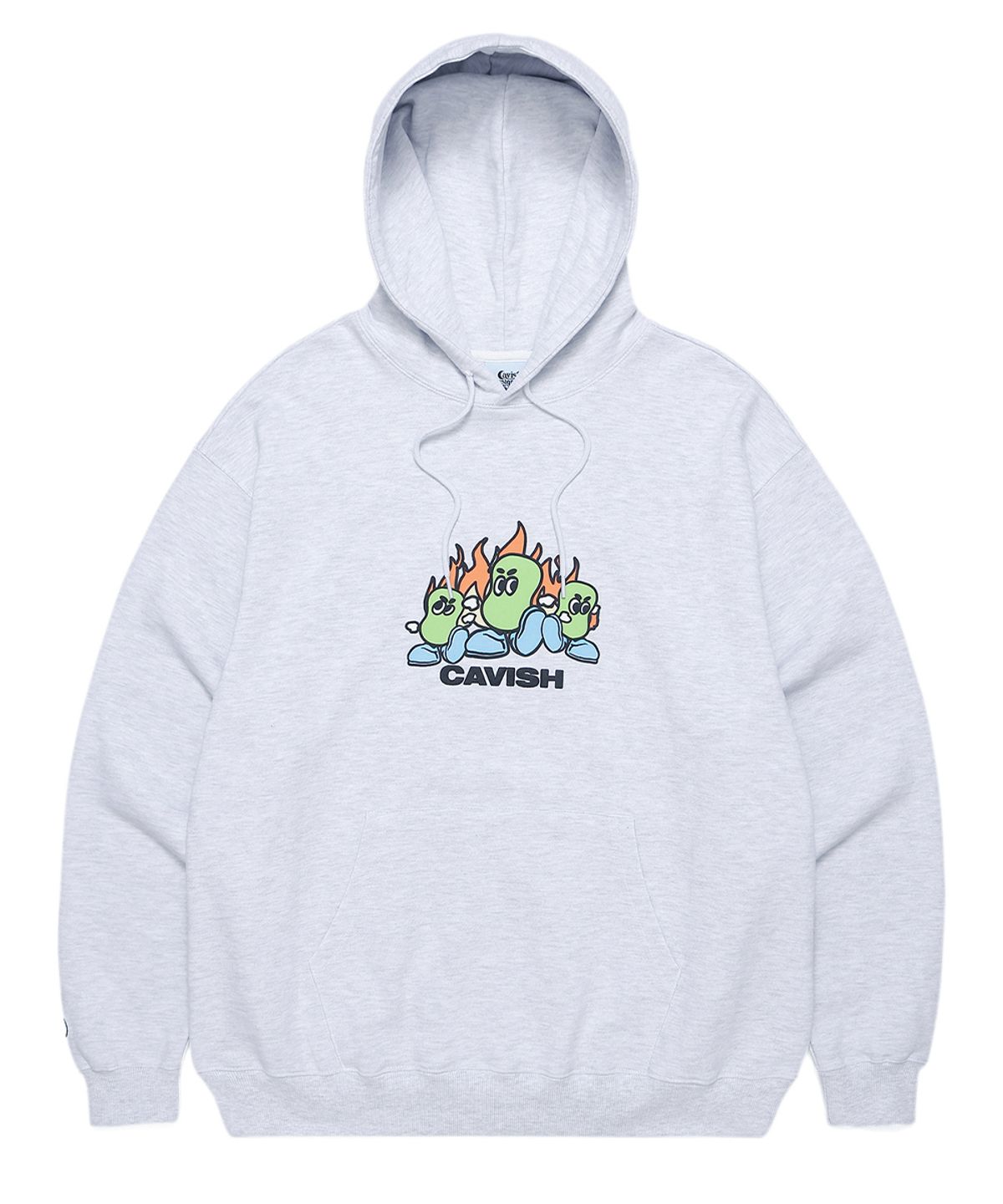 카비시(CAVISH) PUNCH BEANS HOODIE LIGHT GREY(CV2CFUM413A)