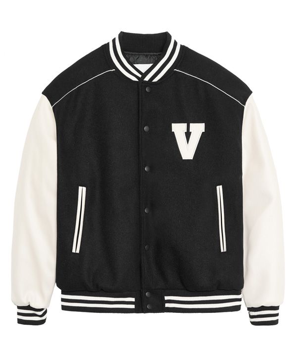 【VETEZE】22FW★ V Logo Lining Varsity Jacket MUSINSA | VETEZE V Logo Lining Varsity Jacket (Black)