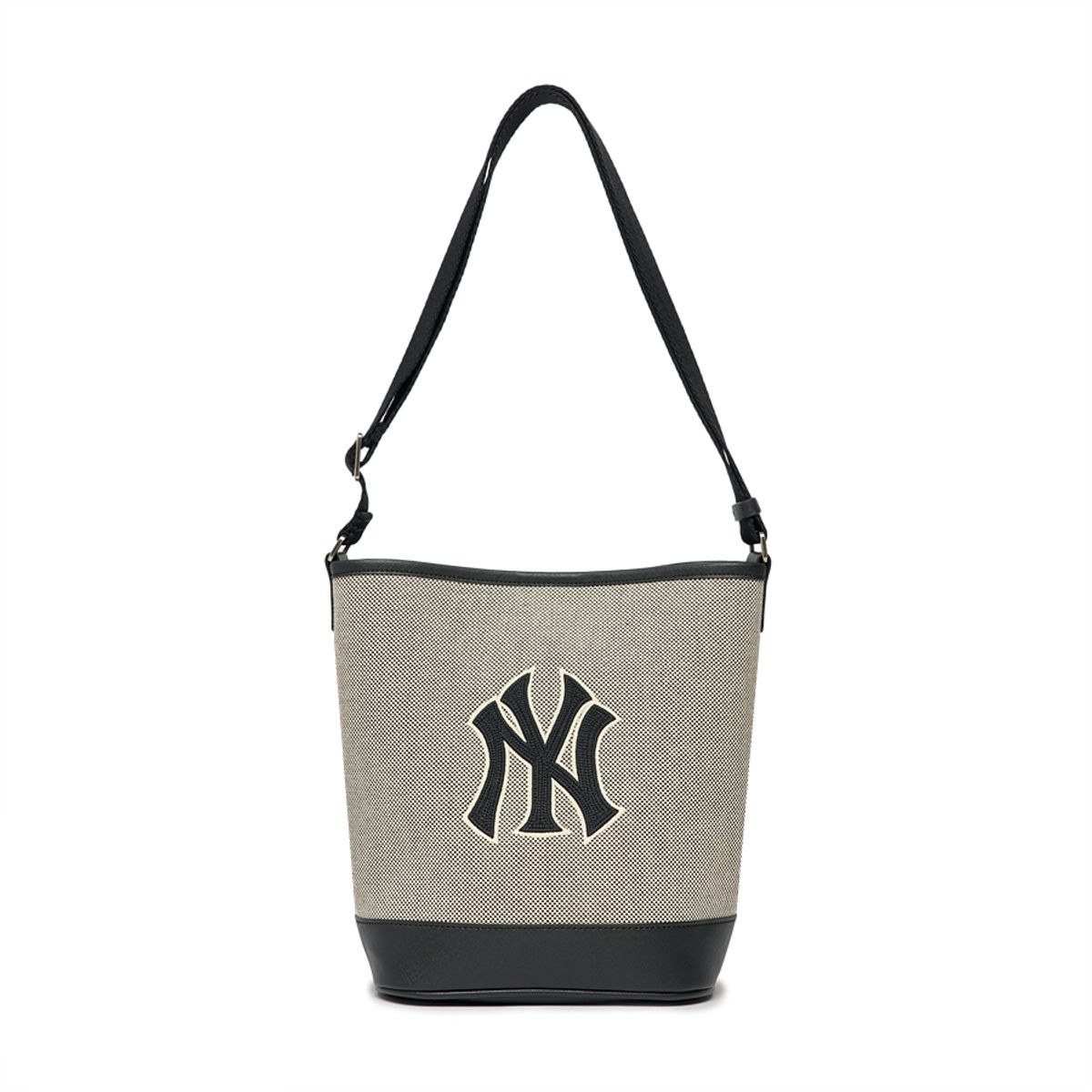 엠엘비(MLB) 베이직 빅로고 캔버스 버킷백 NY (Black)