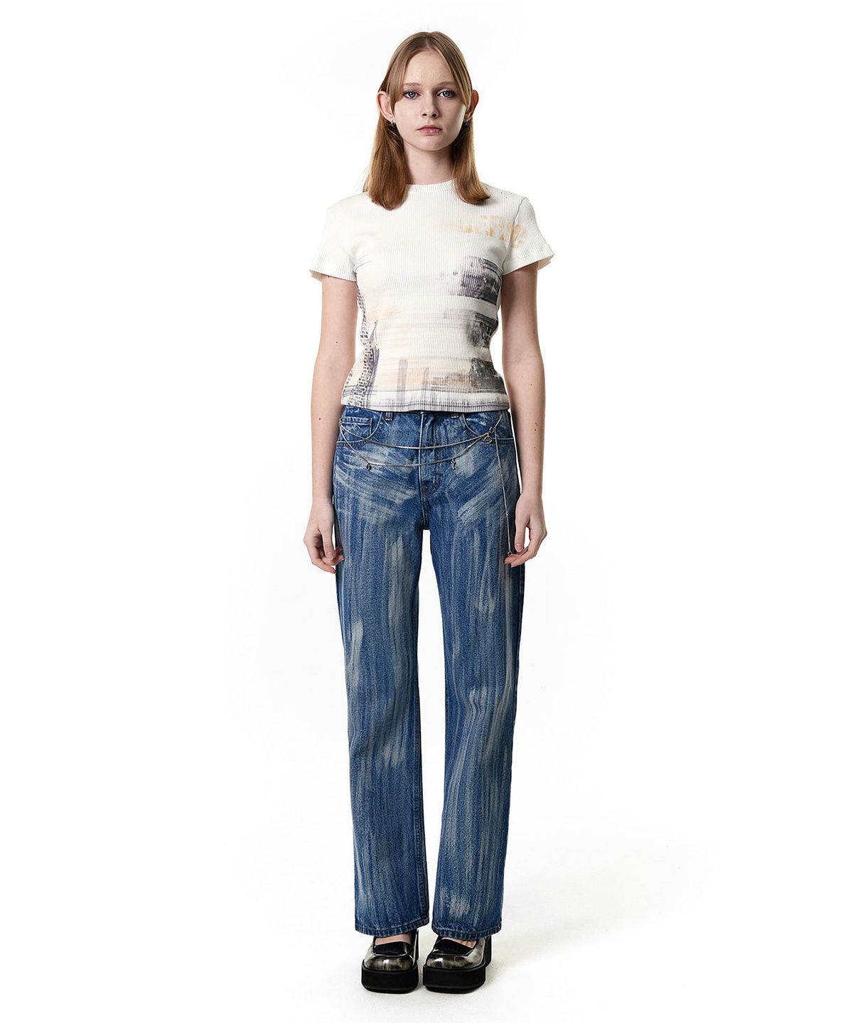 세릭(CERRIC) PAINTING BRUSH JEANS / BLUE
