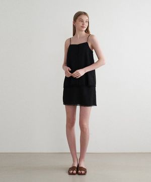 썸머 트위드 셋업 - 블랙