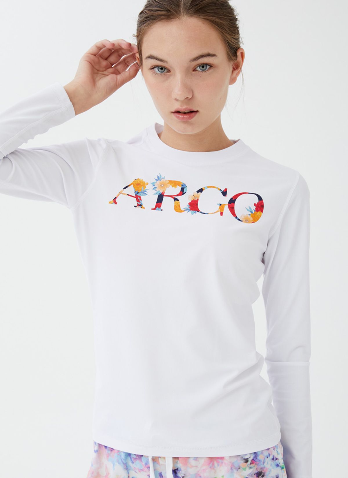 아르고(ARGO) 우먼 쿠타 릴렉스핏 래쉬가드 (화이트)