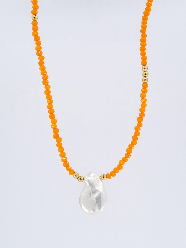 Coral Necklace (Orange)