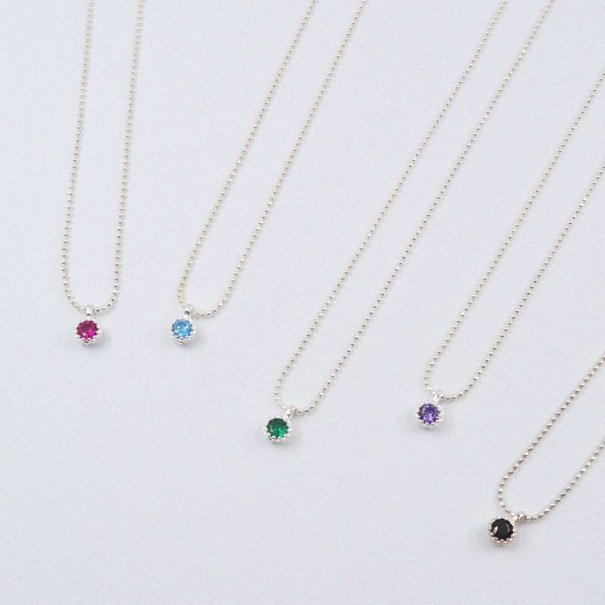 티에드(TIEDE) Essential Color Point Necklace (5colors)
