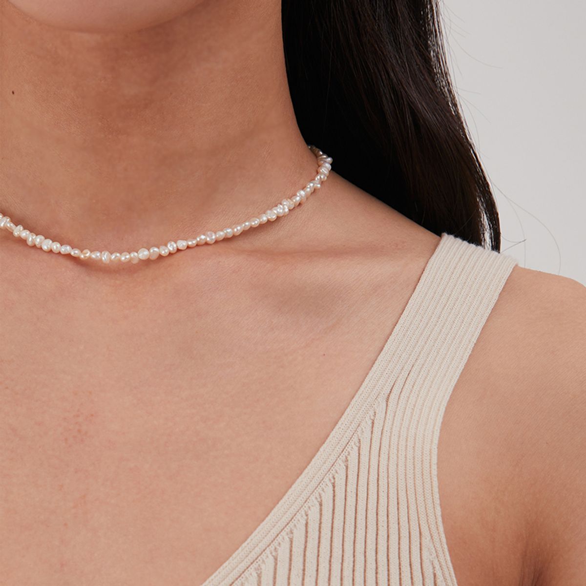 티에드(TIEDE) Essential Fresh-Water Pearl Choker Necklace 초커 진주목걸이