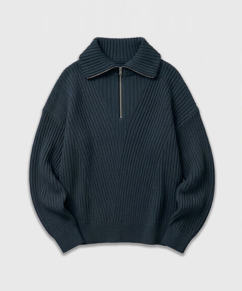 맥 어 보이 하프 집업 니트 (3 COLOR)