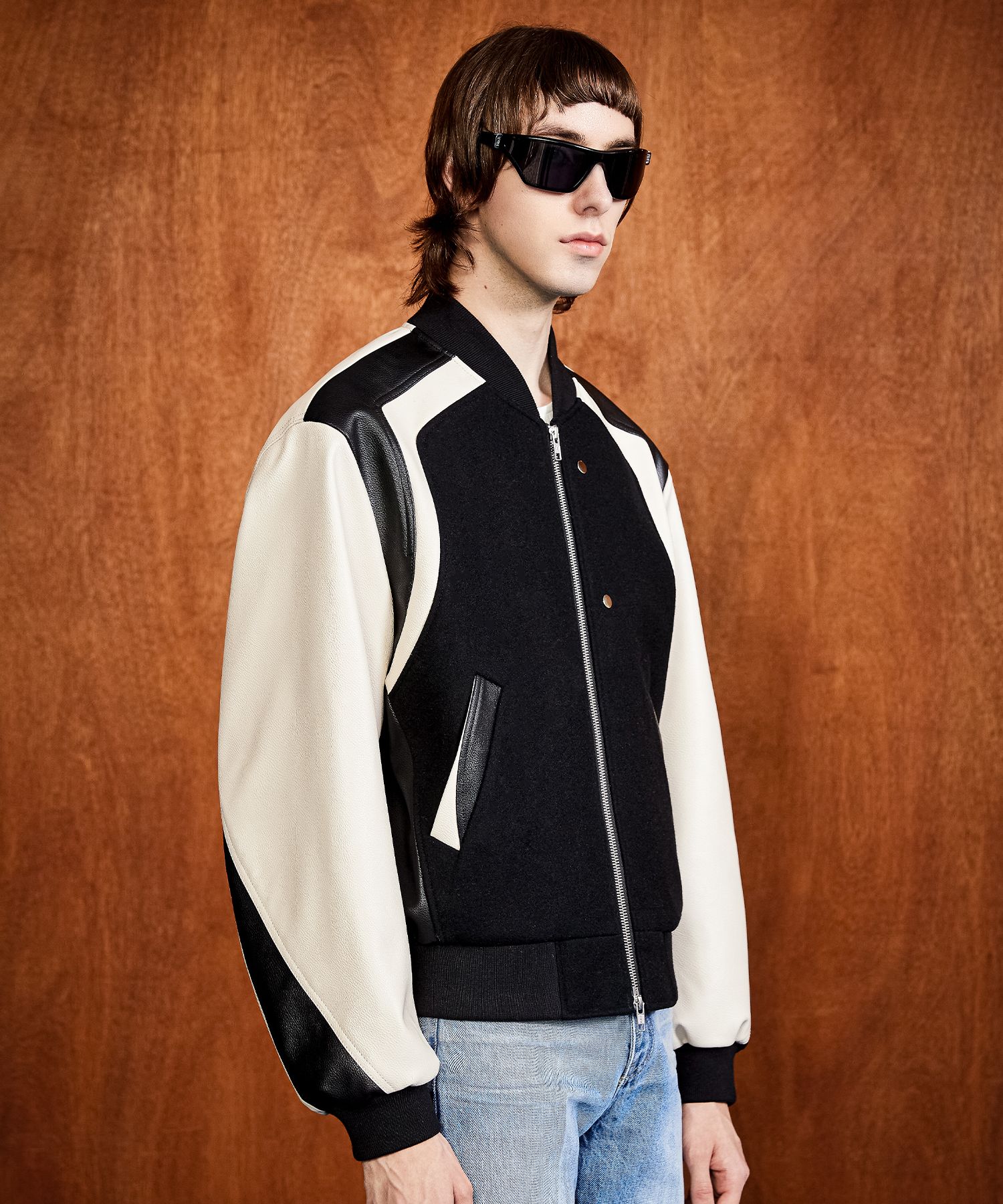 MUSINSA公式 | LMOOD circuit racer jacket black 