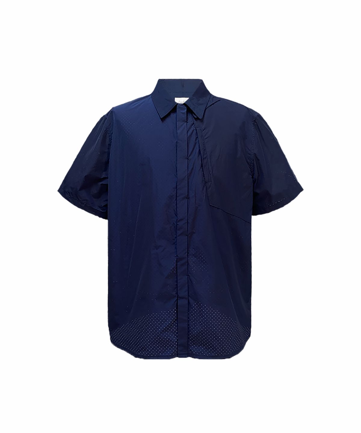 이레귤러(IRREGULAR) 1.5 PUNCHED CELL S/S SHIRTS (NAVY)
