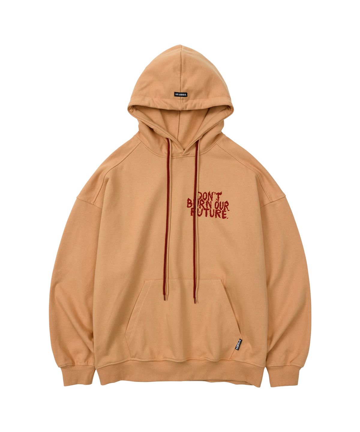 아조바이아조(AJOBYAJO) Oversized (19) Slogan Hoodie [ORANGE]