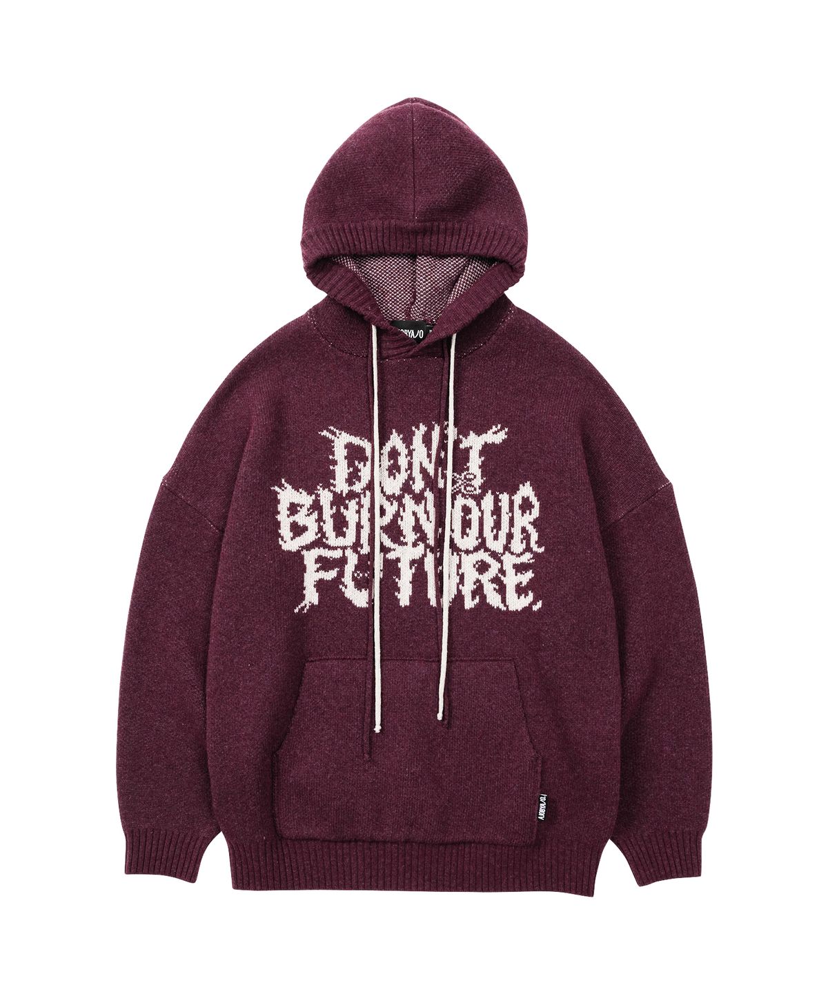 아조바이아조(AJOBYAJO) [PBA] DBOF Wool Knit Hoodie [BURGUNDY]