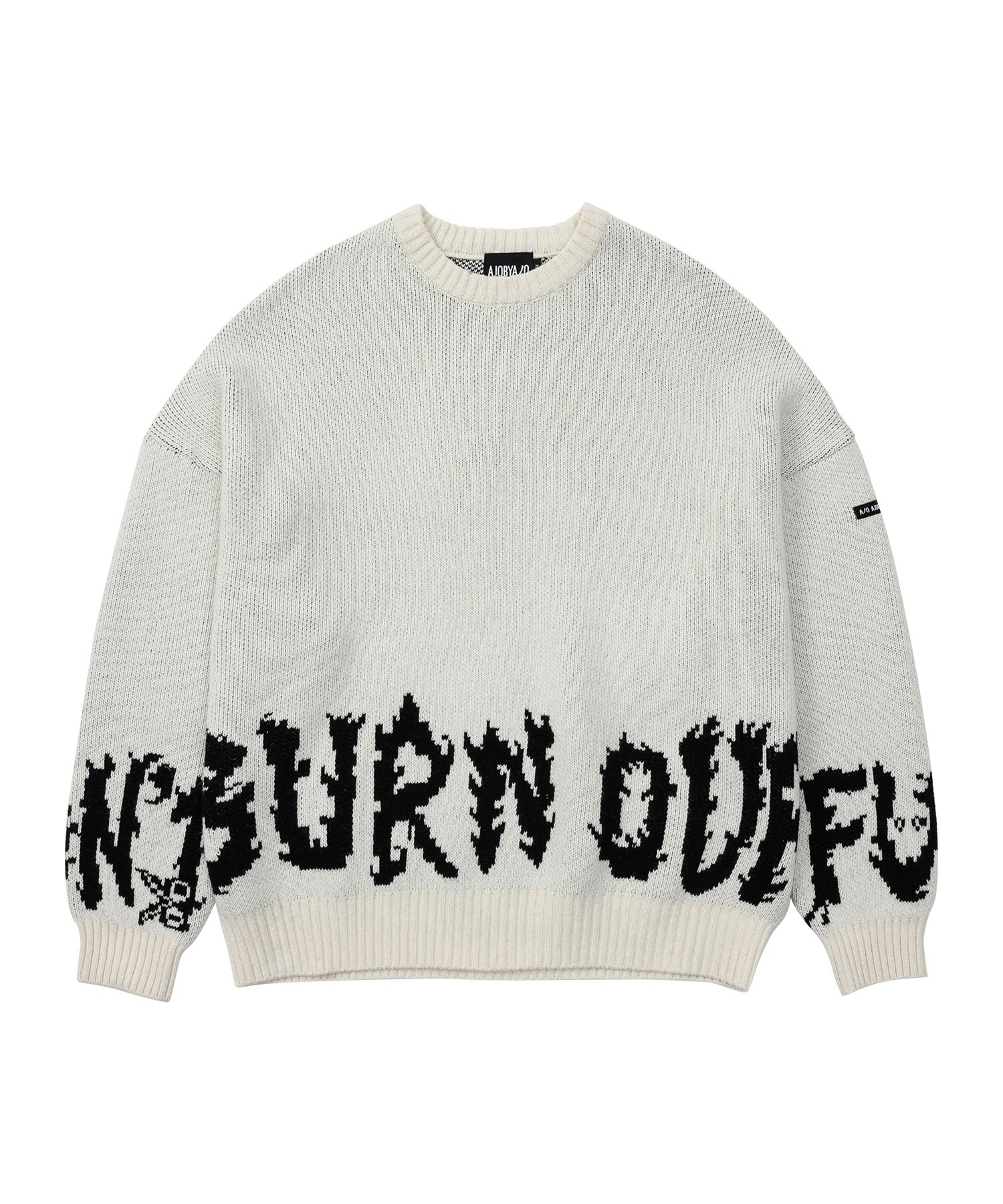 MUSINSA公式 | AJOBYAJO [PBA] Under DBOF Wool Knit Sweater [IVORY]