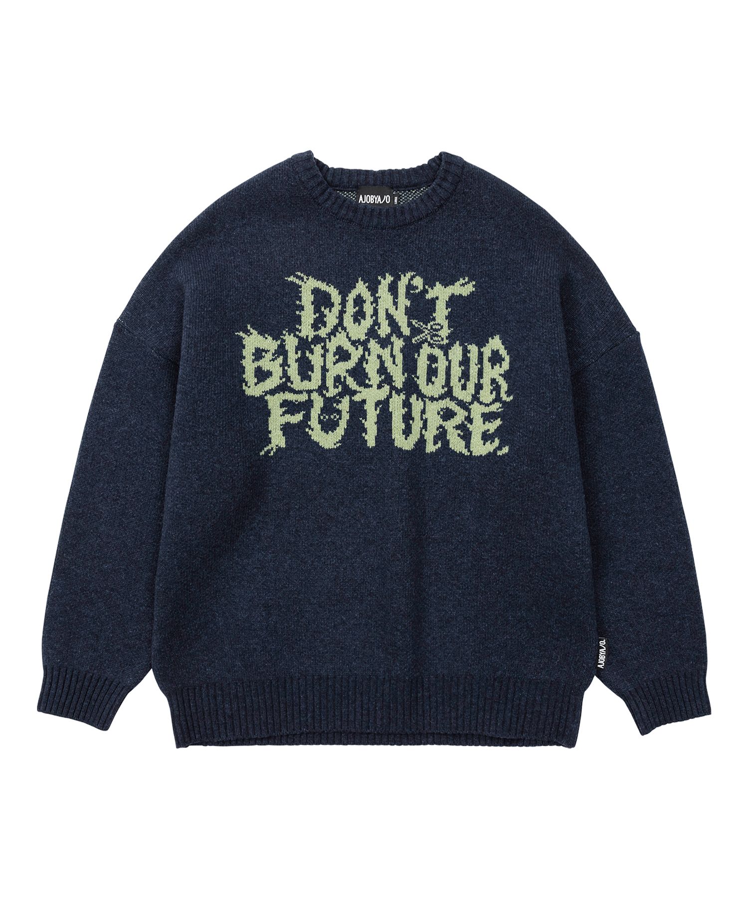 MUSINSA | AJOBYAJO [PBA] DBOF Wool Knit Sweater [NAVY]