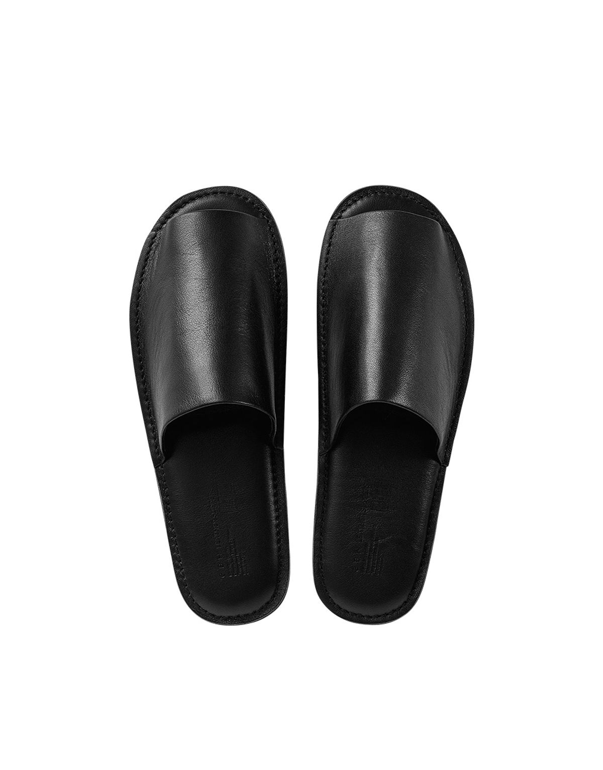 지비에이치 홈(GBH HOME) X GRANNYJEJE LEATHER SLIPPER BLACK (2 SIZE)