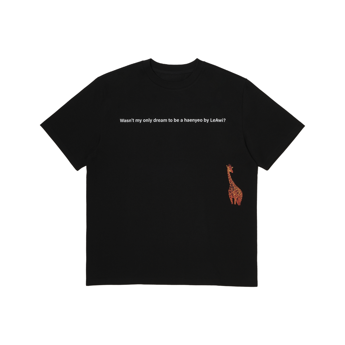 르아위(LEAWI) JAEYI-G TSHIRT black