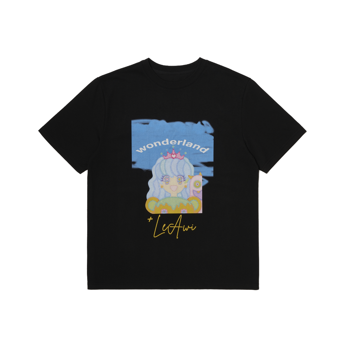르아위(LEAWI) SARA-P TSHIRT black