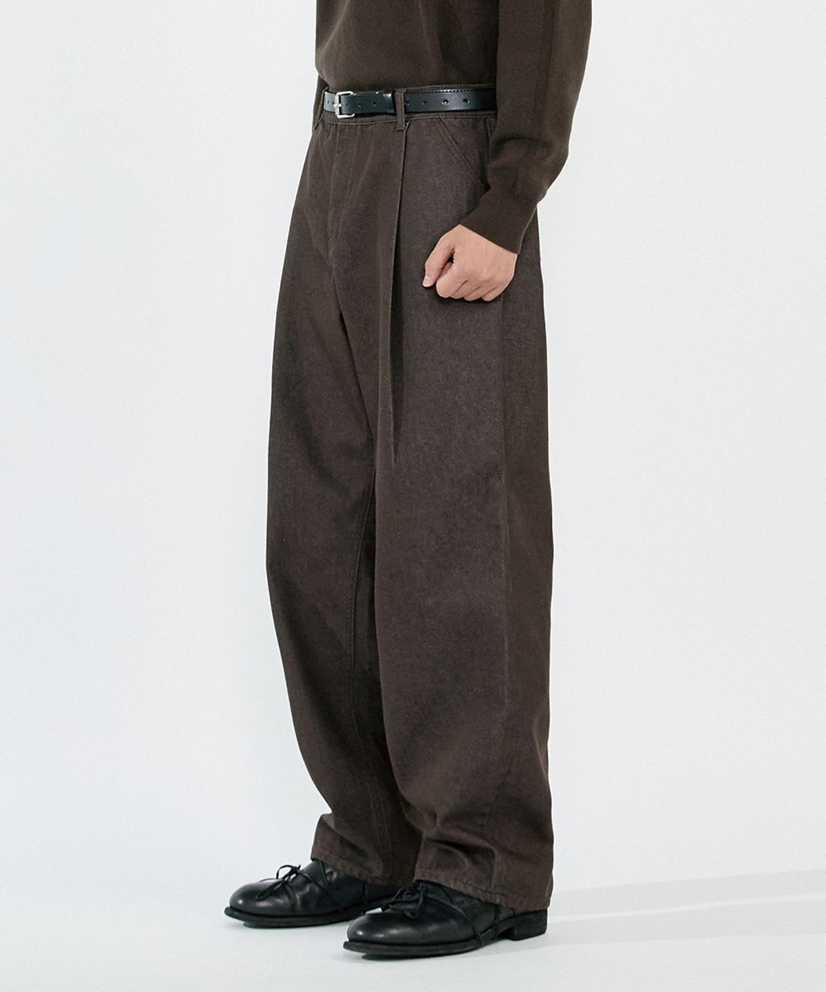 오더아카이브(ORDER ARCHIVE) One Pintuck wide 04 - Non fade brownie brown