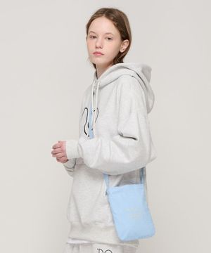 플랫 투 핸들 미니 토트 크로스백 (스카이블루)