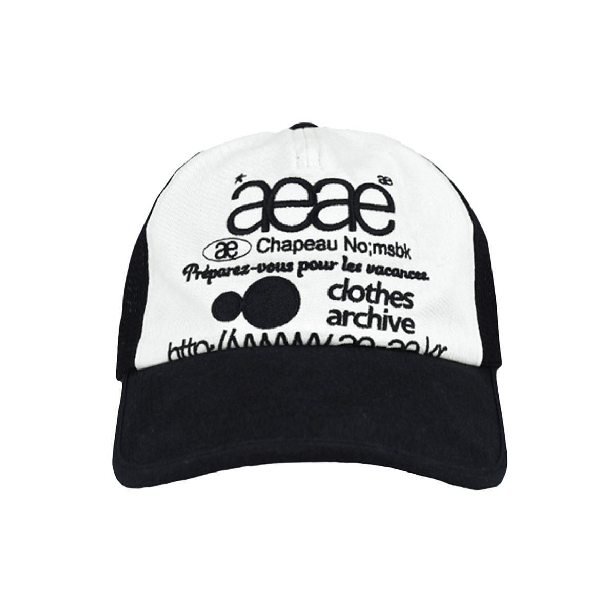 에이이에이이(AEAE) Web Logo Mesh Cap [Black]