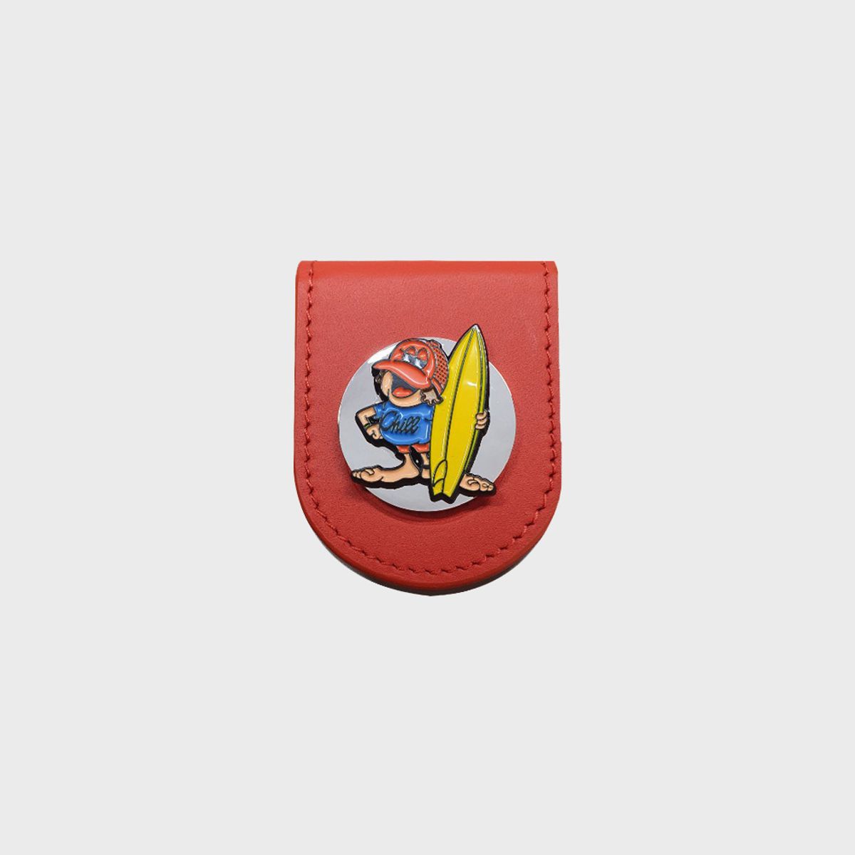 칠스포츠클럽(CHILL SPORTS CLUB) 머니클립 레드 윗 볼마커