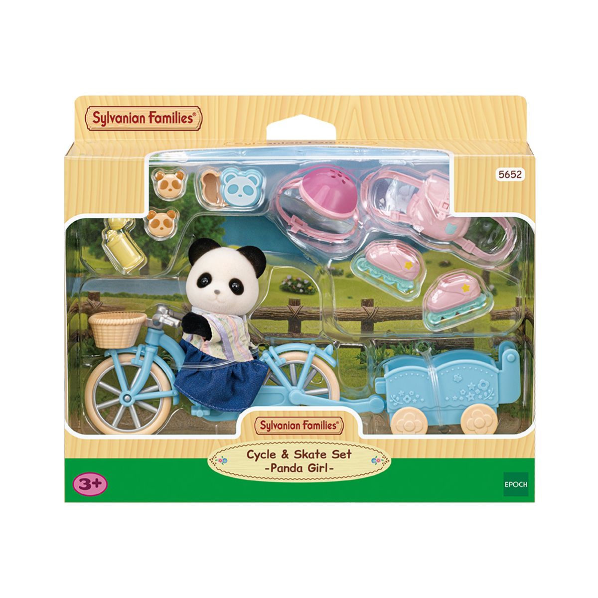 실바니안 패밀리(SYLVANIAN FAMILIES) 5652-판다소녀의 자전거&스케이트 세트