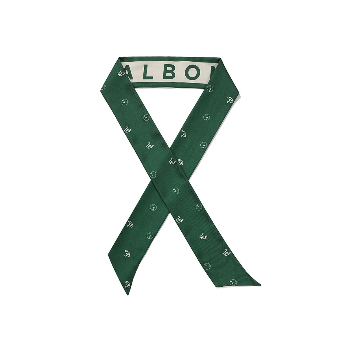 말본 골프(MALBON GOLF) 실크 스카프 GREEN