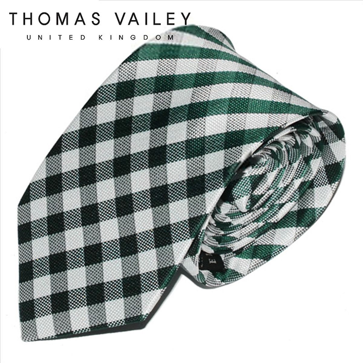 토마스 베일리(THOMAS VAILEY) 패션넥타이-토마스깅엄 그린 8cm