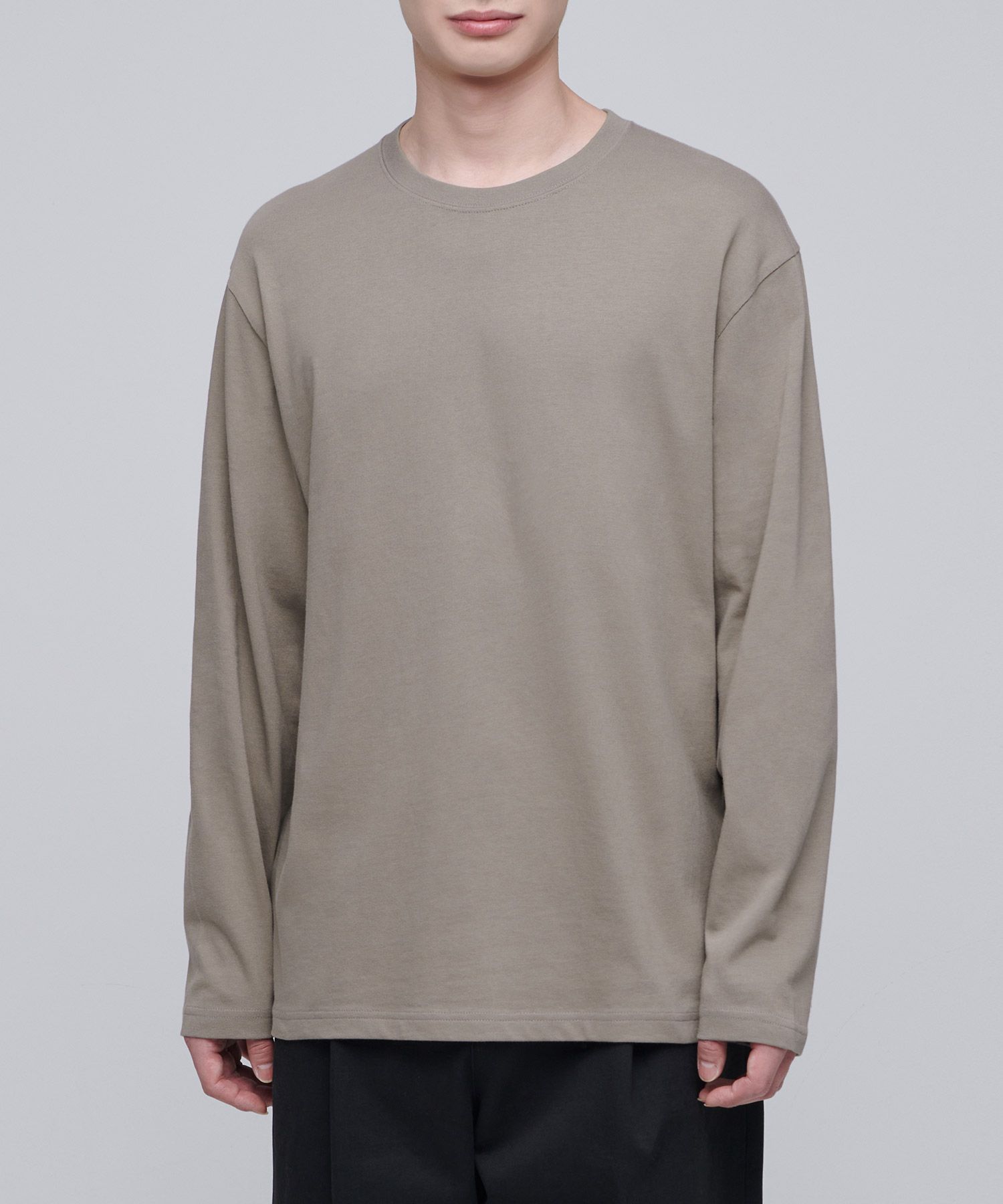 Tシャツ・カットソー *MUSINSA STANDARD* Basic Long Sleeve T-Shirt Dusty Beige MIT MUSINSA | MUSINSA STANDARD Basic Long Sleeve T-Shirt [Dusty