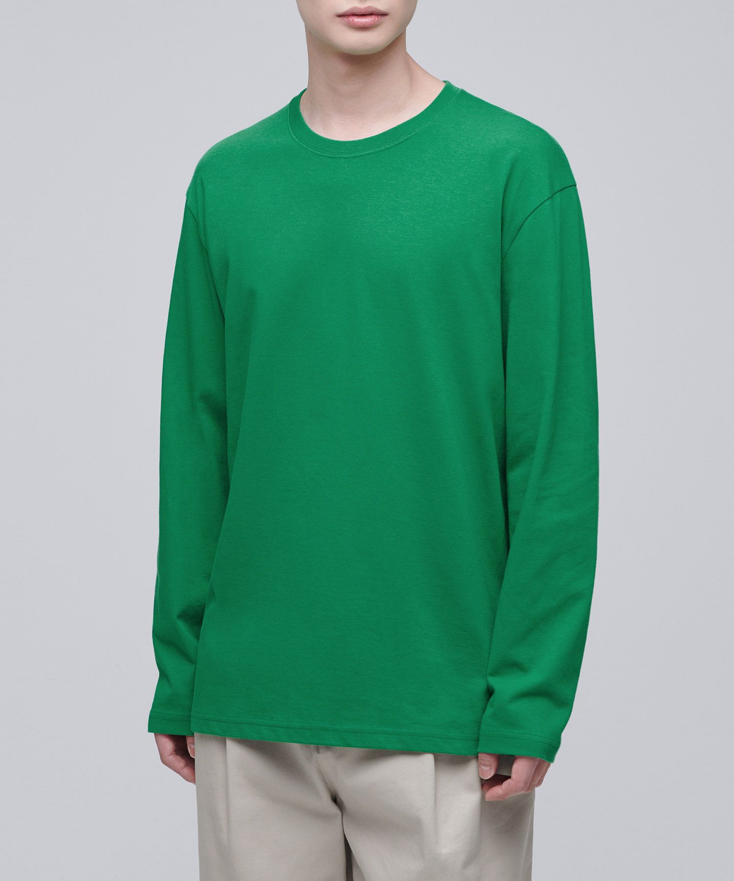 Tシャツ・カットソー *MUSINSA STANDARD* Basic long sleeve t-shirt pistachio MITS0 MUSINSA | MUSINSA STANDARD Basic Long Sleeve T-Shirt [Jolly