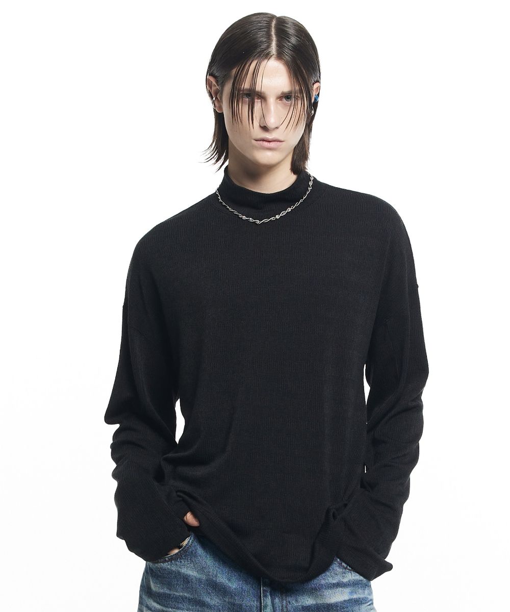 【MAISON MINED】21FW★ MILD COZY TURTLE NECK KNIT Mongolia Cashmere Special Ribbed Turtle Neck relaxed fit