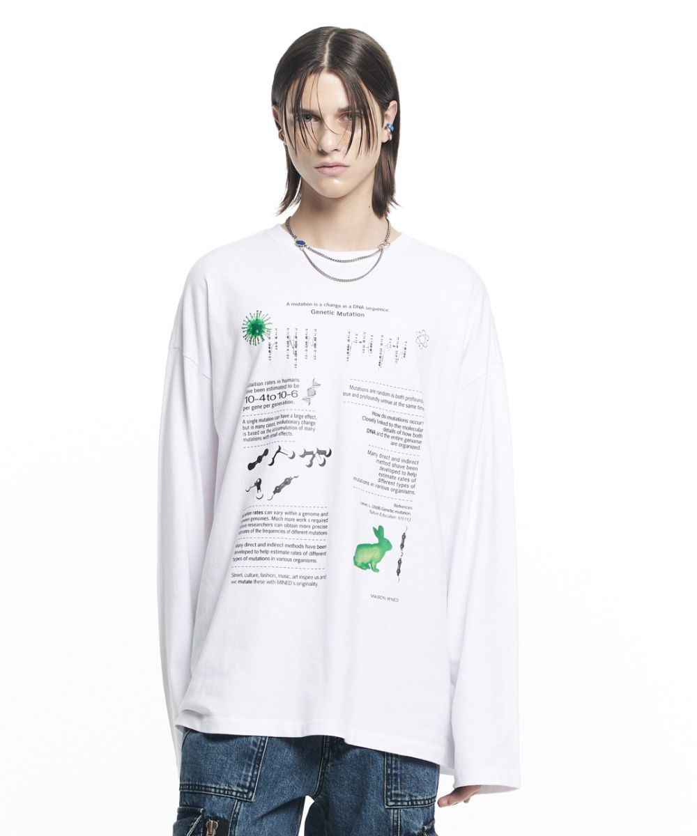 MUSINSA | MAISON MINED VARIATION THESIS LONG SLEEVE WHITE