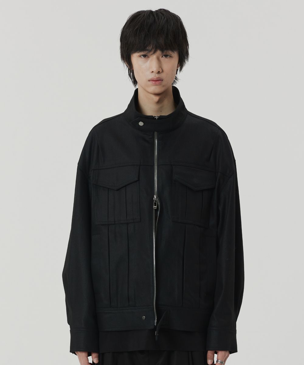 【MAISON MINED】22FW★ BLACK COATING BIKER JACKET MUSINSA | MAISON MINED BLACK COATING BIKER JACKET