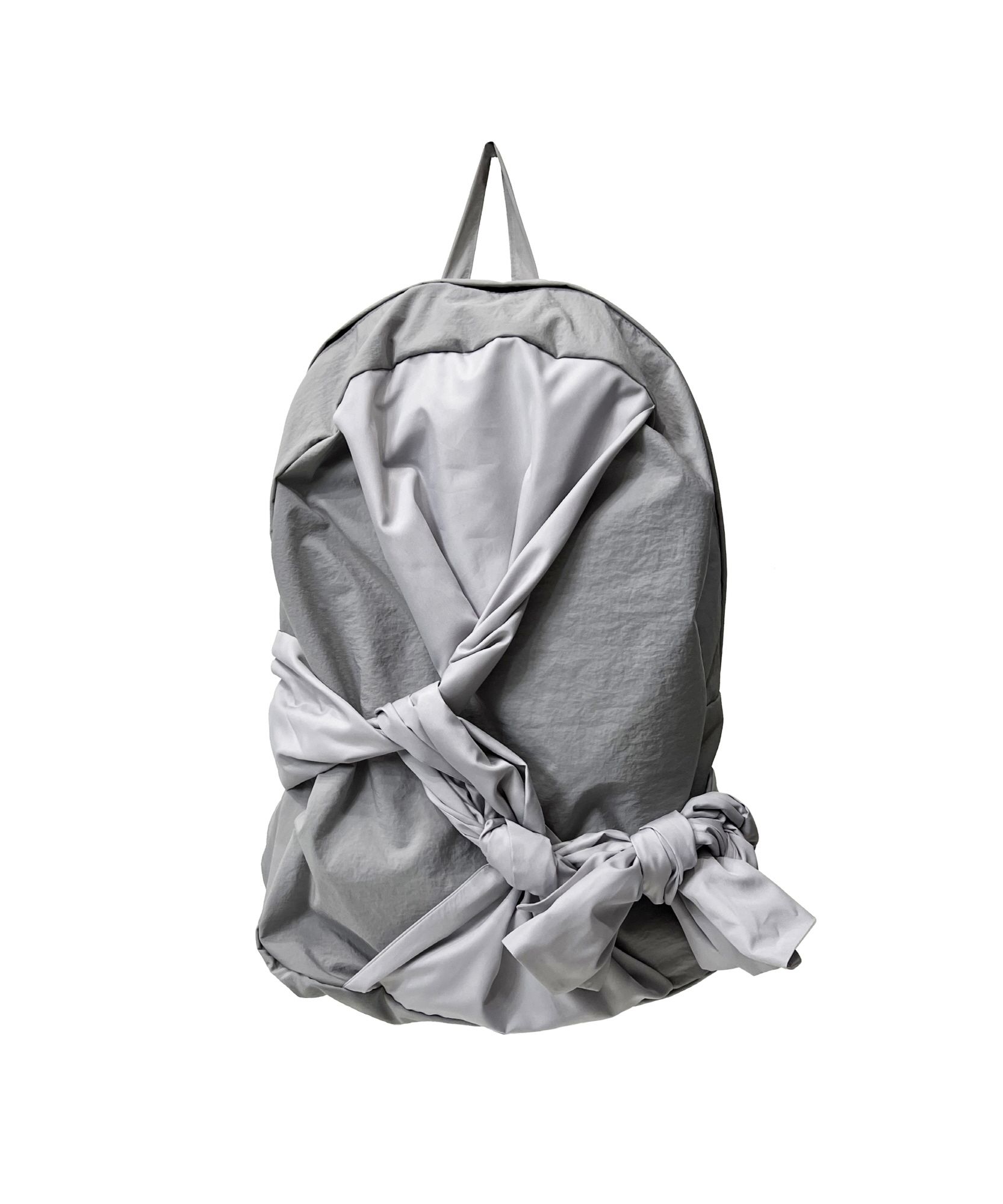 バックパック・リュック IUGAMAKARAS Knotted Backpack NylonSilver 2022-2 IUGAMAKARAS Knotted Backpack NylonSilver