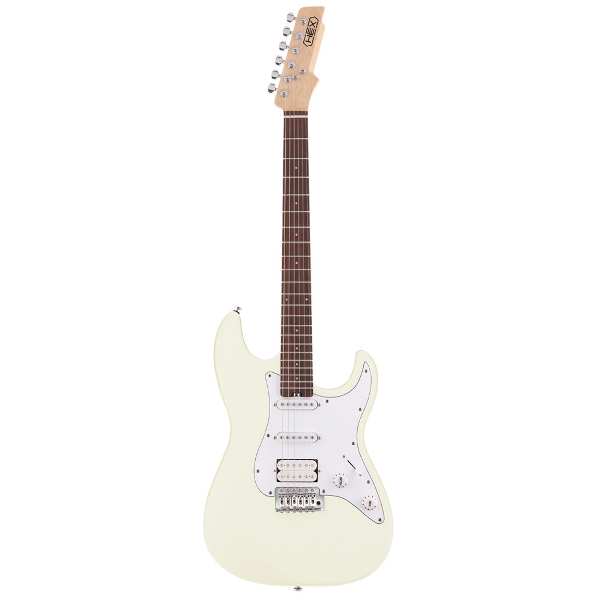 헥스기타(HEXGUITARS) 일렉 기타 E100 S/IV 아이보리 스트라토캐스터