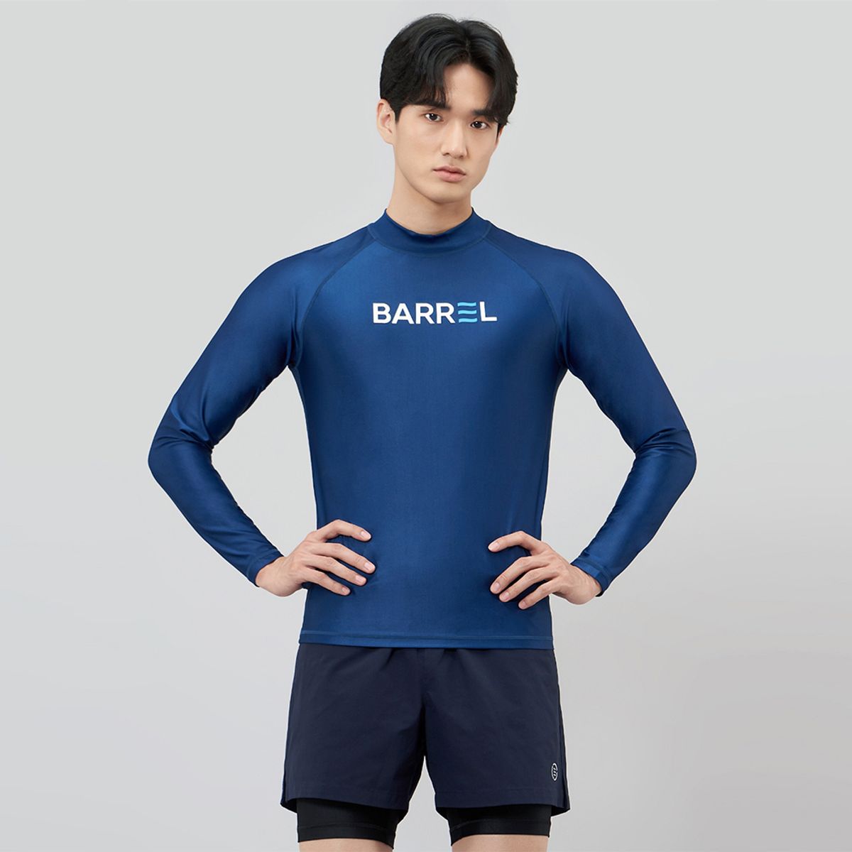 배럴(BARREL) 맨 스웰업 래쉬가드 네이비 (BI2MWRG18NAV)