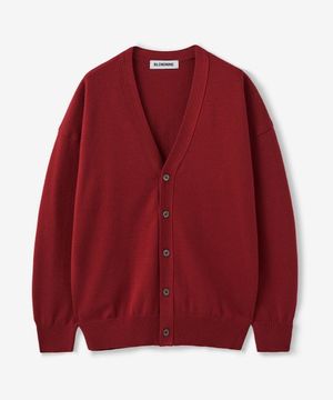 소프트 텍스처 니트 가디건_레드