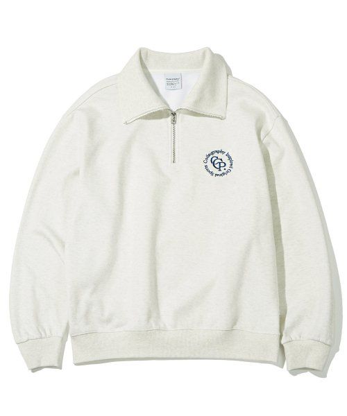 MUSINSA | Codegraphy CGP Circle Logo Half Zip-Up