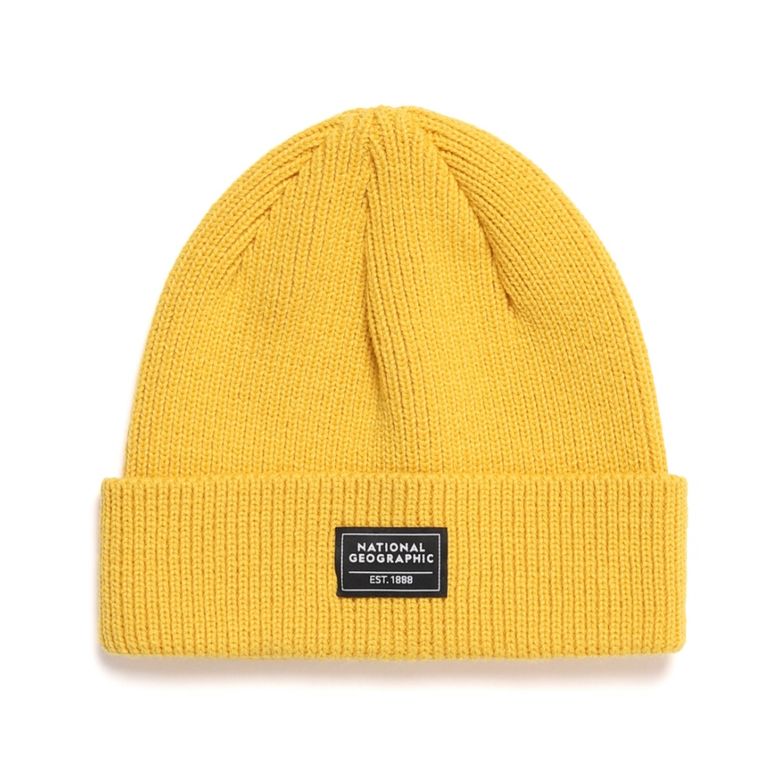 N224AHA520 미들 니트 비니 MUSTARD