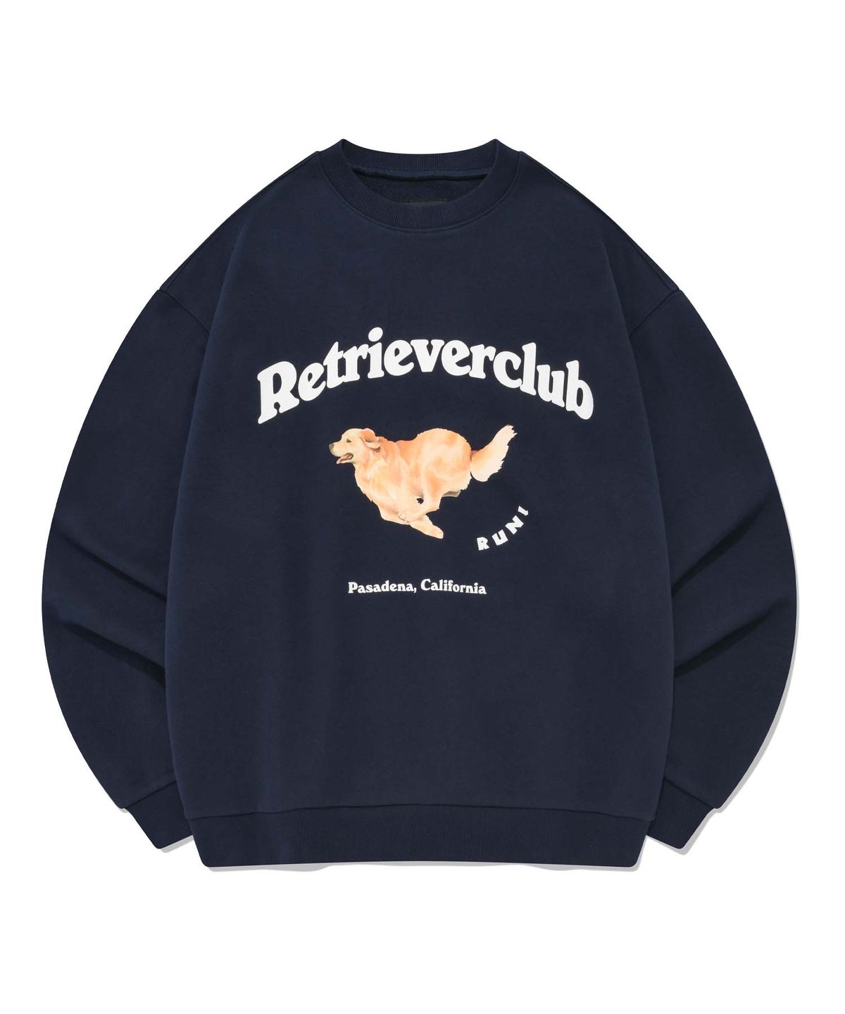 리트리버클럽(RETRIEVER CLUB) RUNNING RETRIEVER CREWNECK [NAVY]